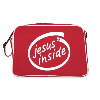 Jésus à l'intérieur - Nerd - Jesus4m3 - Sac Retro - rouge/blanc - Dos