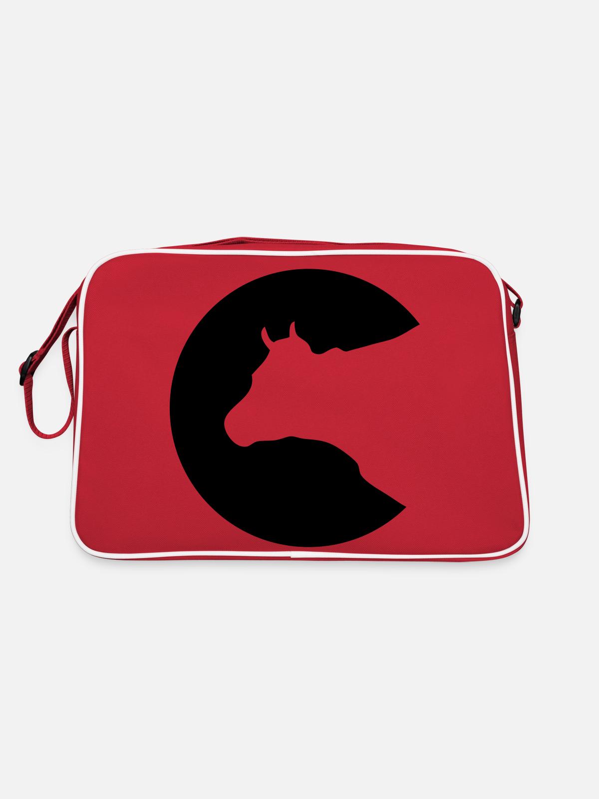 Vache - Sac Retro - rouge/blanc - Dos