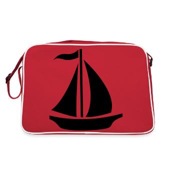 Sailing Boat - Sac Retro - rouge/blanc - Dos
