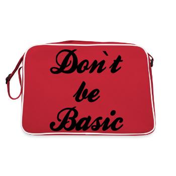 Do not be basic - Retro Bag - red/white - Back