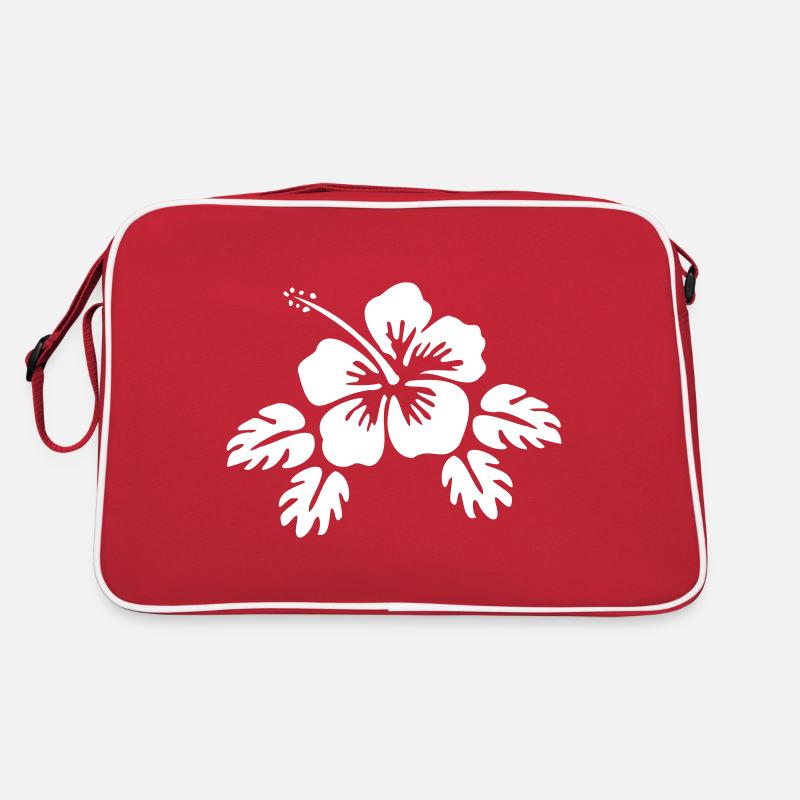 Fleur d'hibiscus fleur de fleur Aloha - fleur d'hibiscus Sac Retro