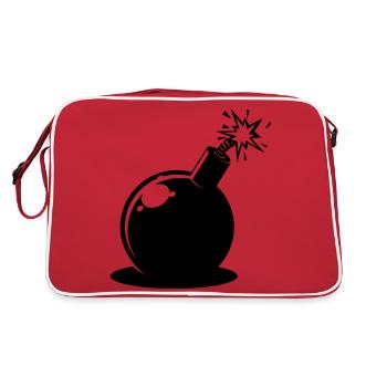 Bombe - Retro Tasche - Rot/Weiß - Hinten