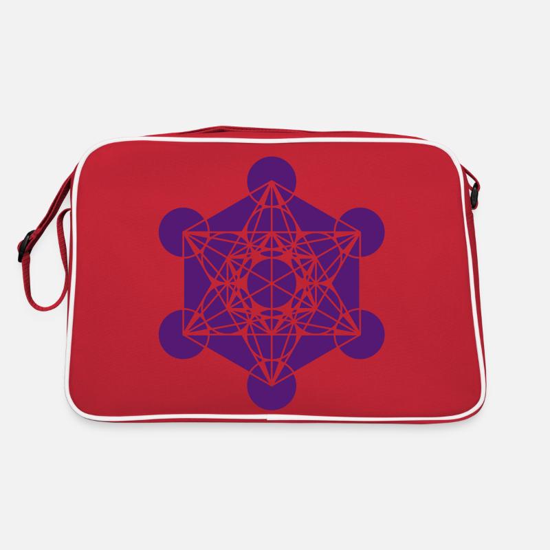 Metatrons Cube - Vector - Platonic Solids / Retro Bag