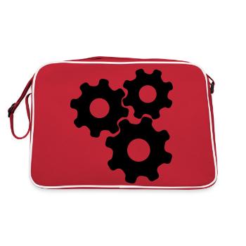 Gears - Retro Bag - red/white - Back