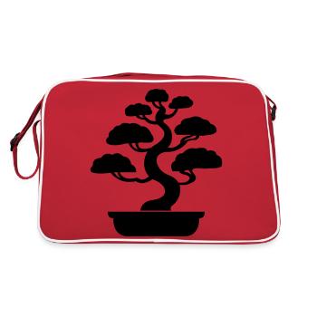 Bonsai Tree - Retro Bag - red/white - Back