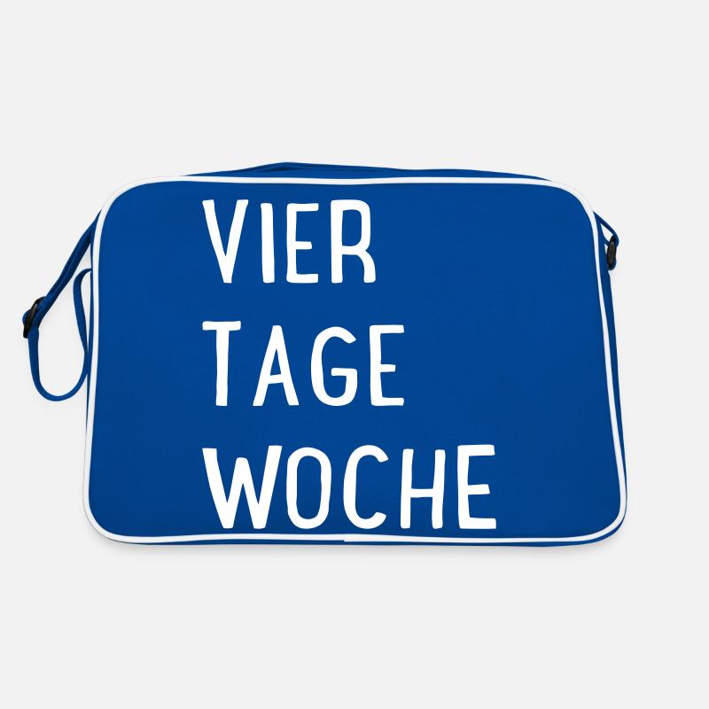 Vier Tage Woche Retro Tasche