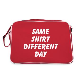 SAME SHIRT DIFFERENT DAY - Retro Bag - red/white - Back