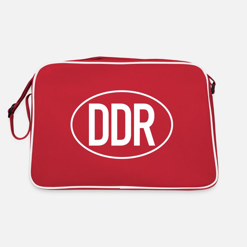 DDR Kennzeichen (einfarbig) Retro Tasche