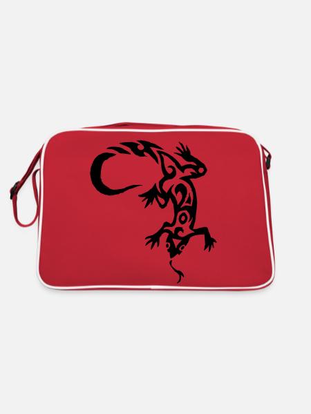 tribal tattoo - Sac Retro - rouge/blanc - Dos