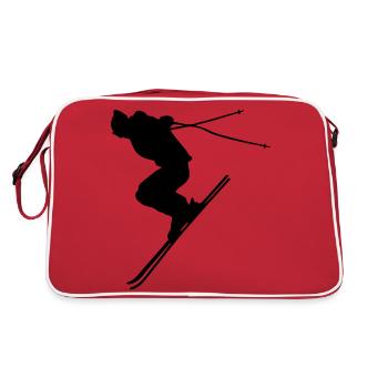 ski alpin - Sac Retro - rouge/blanc - Dos