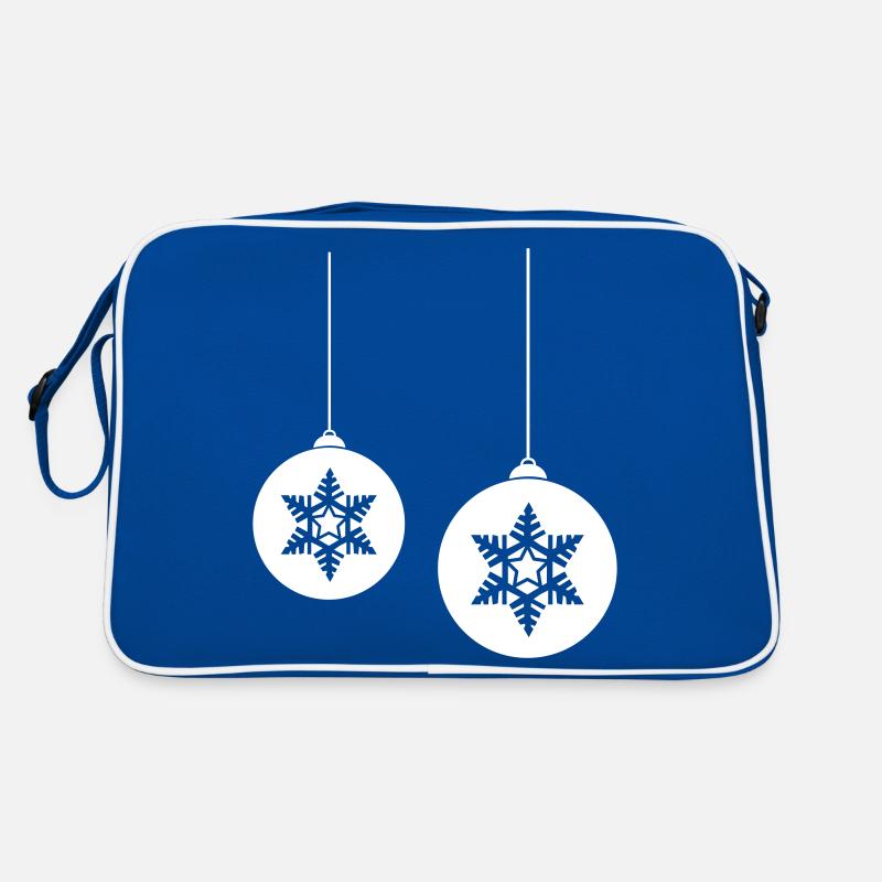 Weihnachtskugel stern 2 Retro Tasche