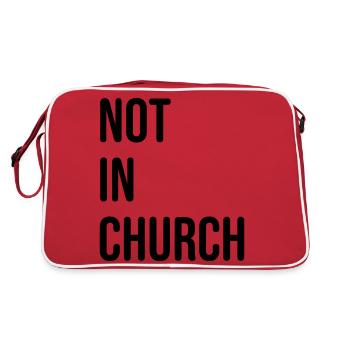 Pas à l’église - Sac Retro - rouge/blanc - Dos
