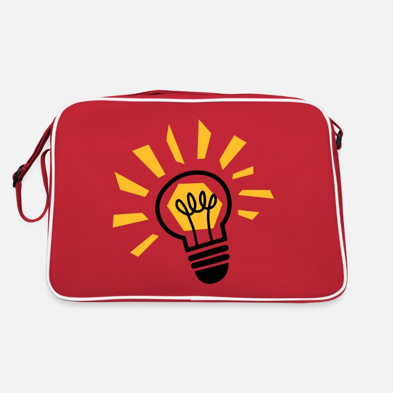 Ampoule - ampoule - ampoule - lampe - lumière Sac Retro