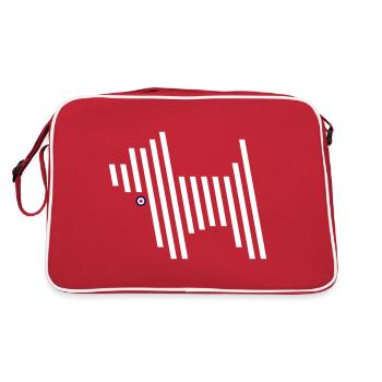 Speed Block Westie - Retro Bag - red/white - Back