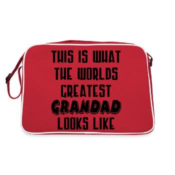 Le plus grand grand-papa - Sac Retro - rouge/blanc - Dos