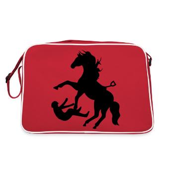 cheval - Sac Retro - rouge/blanc - Dos