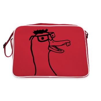Lunettes Geek Horn Nerd Goose - Sac Retro - rouge/blanc - Dos