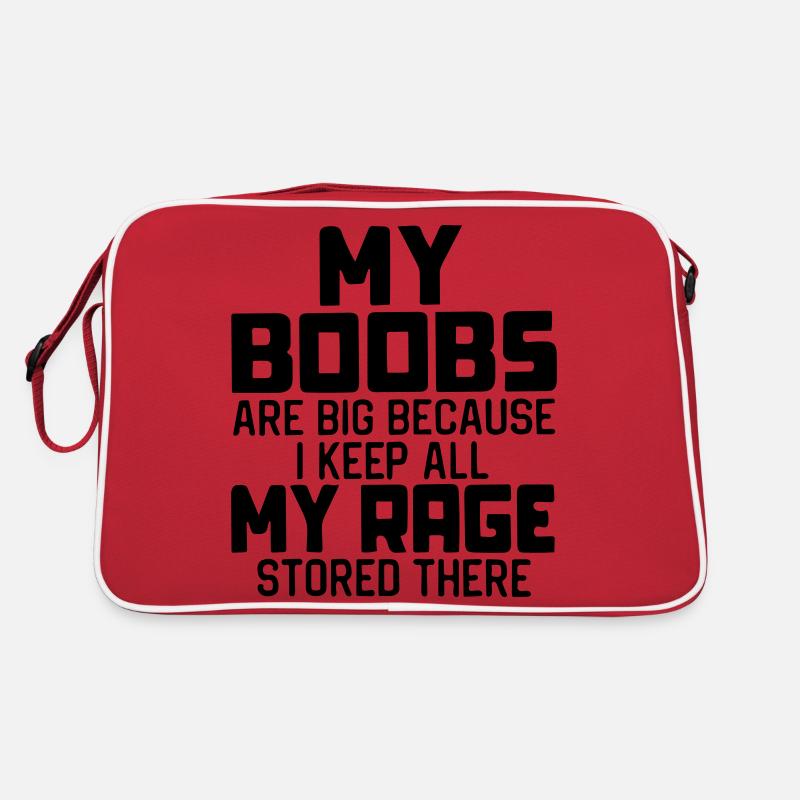 Meine Brüste sind groß, weil Retro Tasche