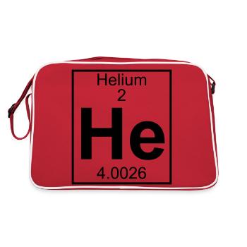 Periodic table element 2 - He (helium) - BIG - Sac Retro - rouge/blanc - Dos