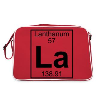 Element 057 - La (lanthanum) - Full - Sac Retro - rouge/blanc - Dos