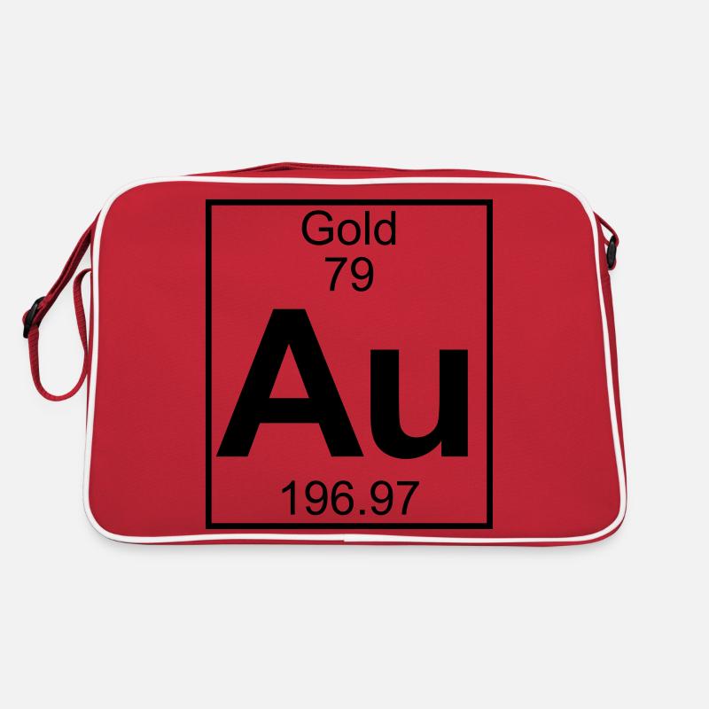 Element 079 - Au (gold) - Full - Retro Tasche - Rot/Weiß