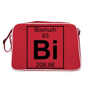 Bismuth (Bi) (element 83) - Retro Bag - red/white - Back