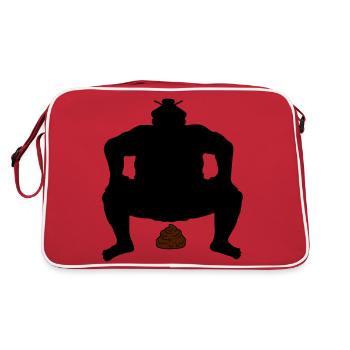 Sumo wrestling heap - Retro Bag - red/white - Back