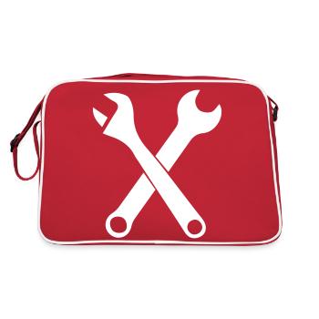 Clé à outils - Sac Retro - rouge/blanc - Dos
