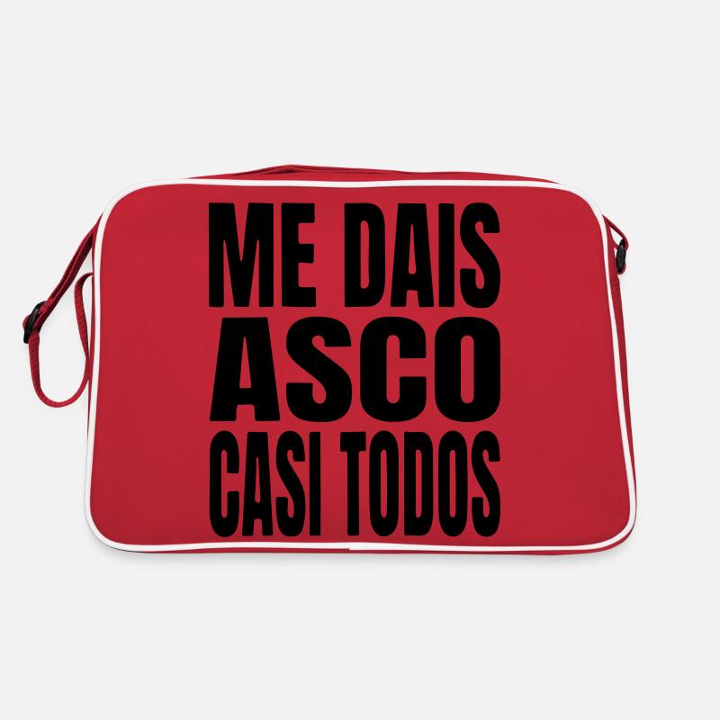 Ich empfinde vor fast jedem beinahe Ekel. Retro Tasche