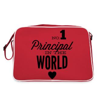Meilleure école dans le monde - Sac Retro - rouge/blanc - Dos