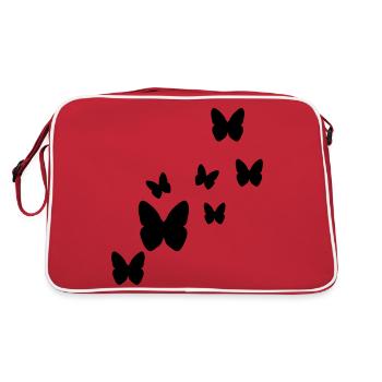 butterflies butterfly - Sac Retro - rouge/blanc - Dos