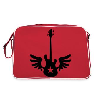 bass wings - Sac Retro - rouge/blanc - Dos