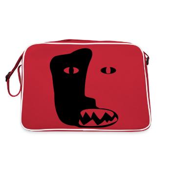 doubleface head heads double head devil phantom # - Retro Bag - red/white - Back