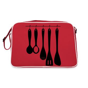 Outils de cuisine - Sac Retro - rouge/blanc - Dos