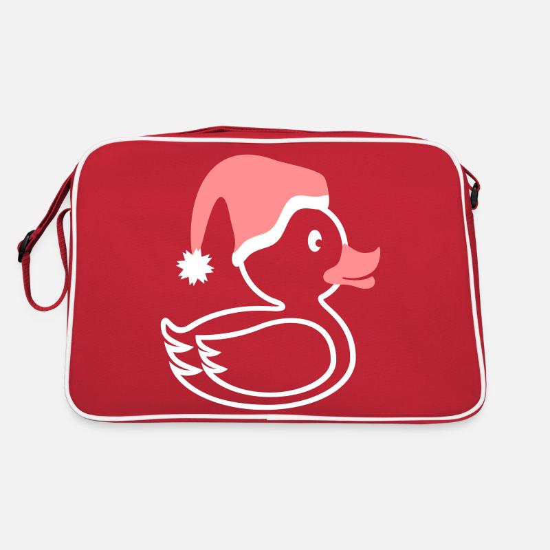 Christmas duck light line rubber duck Retro Bag