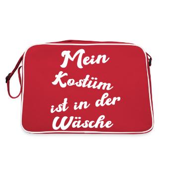 kostüm wäsche - Retro Tasche - Rot/Weiß - Hinten