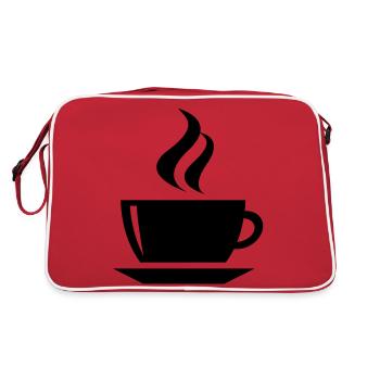 coffee cup tea cafe - Sac Retro - rouge/blanc - Dos