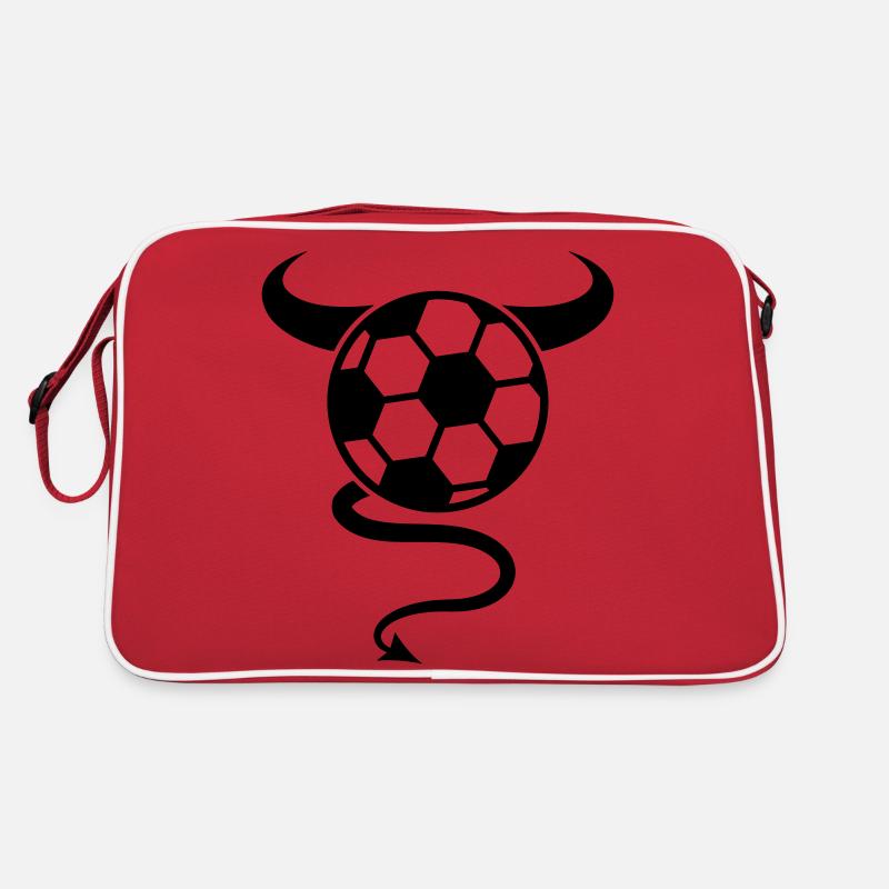 Soccer Devil Logo Design Retro Tasche