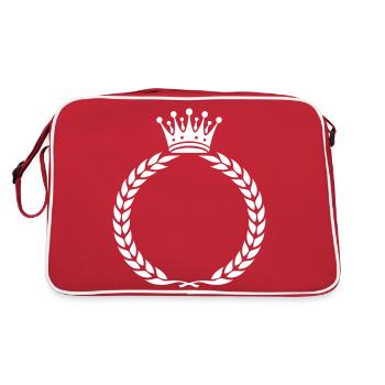 kranz krone - Retro Tasche - Rot/Weiß - Hinten