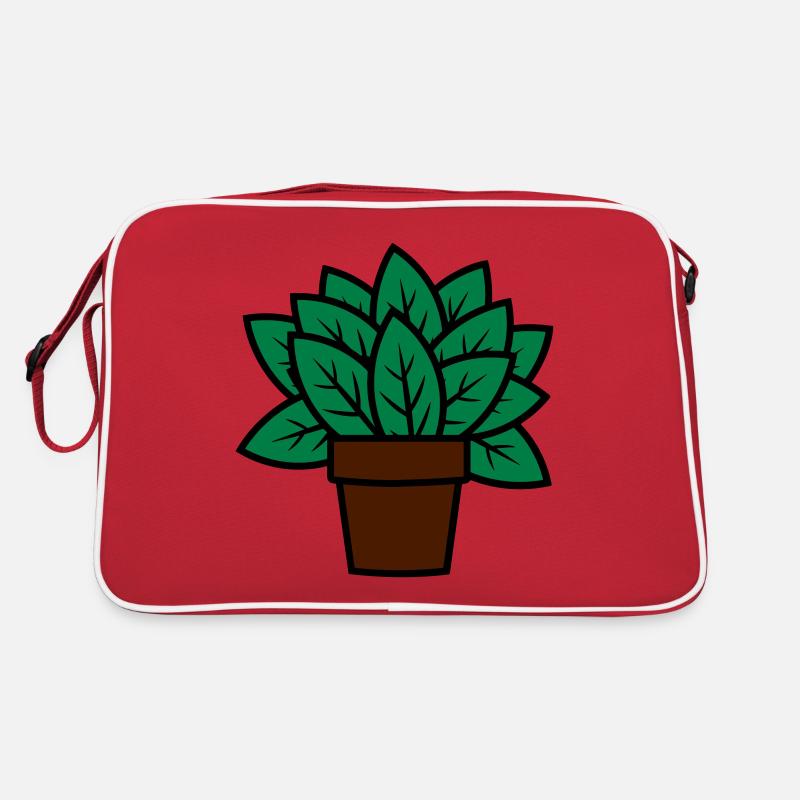 Pflanze Geschenkidee plant gift idea Retro Tasche