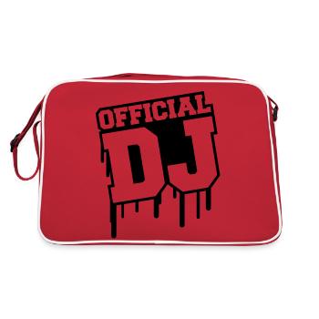official_dj_c1 - Sac Retro - rouge/blanc - Dos