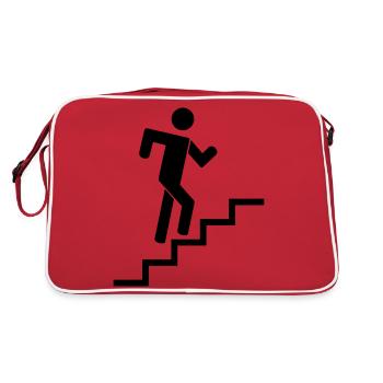 stairs runner - Retro Tasche - Rot/Weiß - Hinten