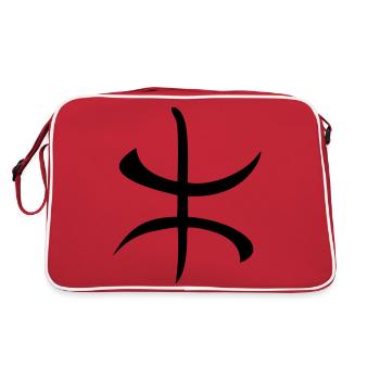 Amazigh Berbère Drapeau symbole maghreb arabe - Sac Retro - rouge/blanc - Dos
