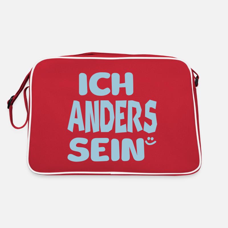 ich anders sein Retro Tasche