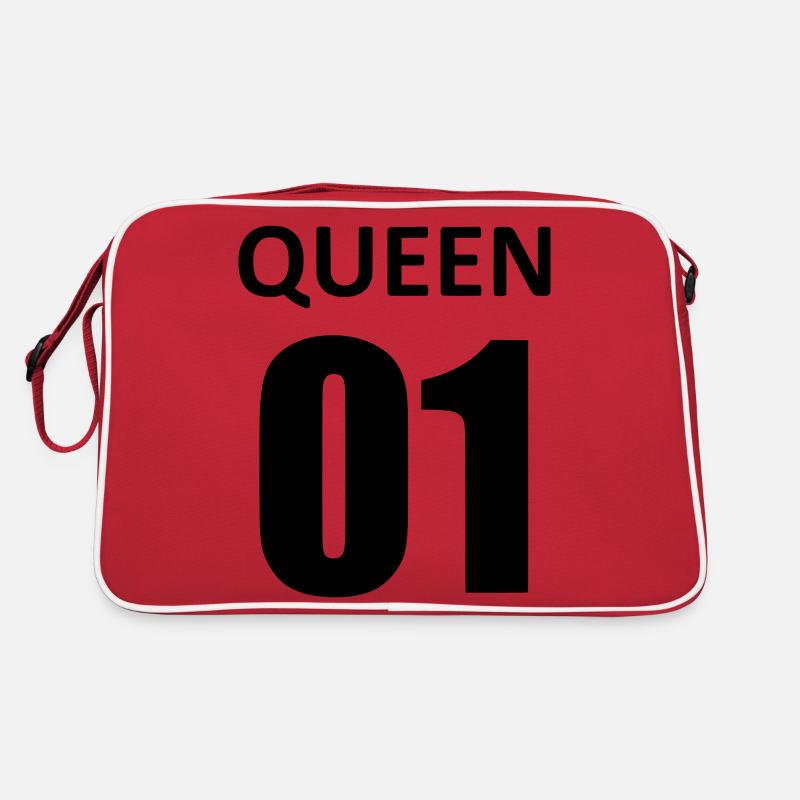 queen 01 - Retro Tasche - Rot/Weiß