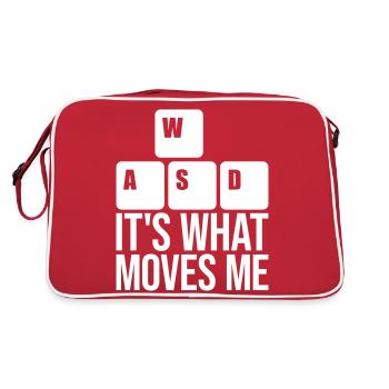 its what moves me - Retro Bag - red/white - Back