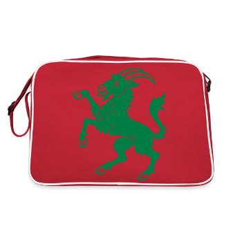 Chèvre Hälsinge - Sac Retro - rouge/blanc - Dos
