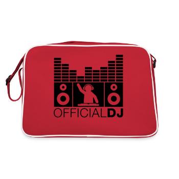 official_dj__f1 - Retro Tasche - Rot/Weiß - Hinten
