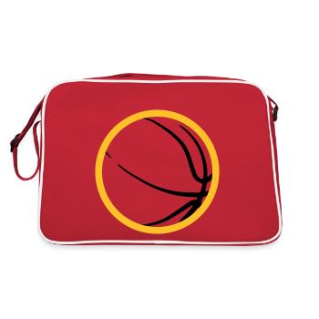 Conception abstraite de basket-ball - Sac Retro - rouge/blanc - Dos