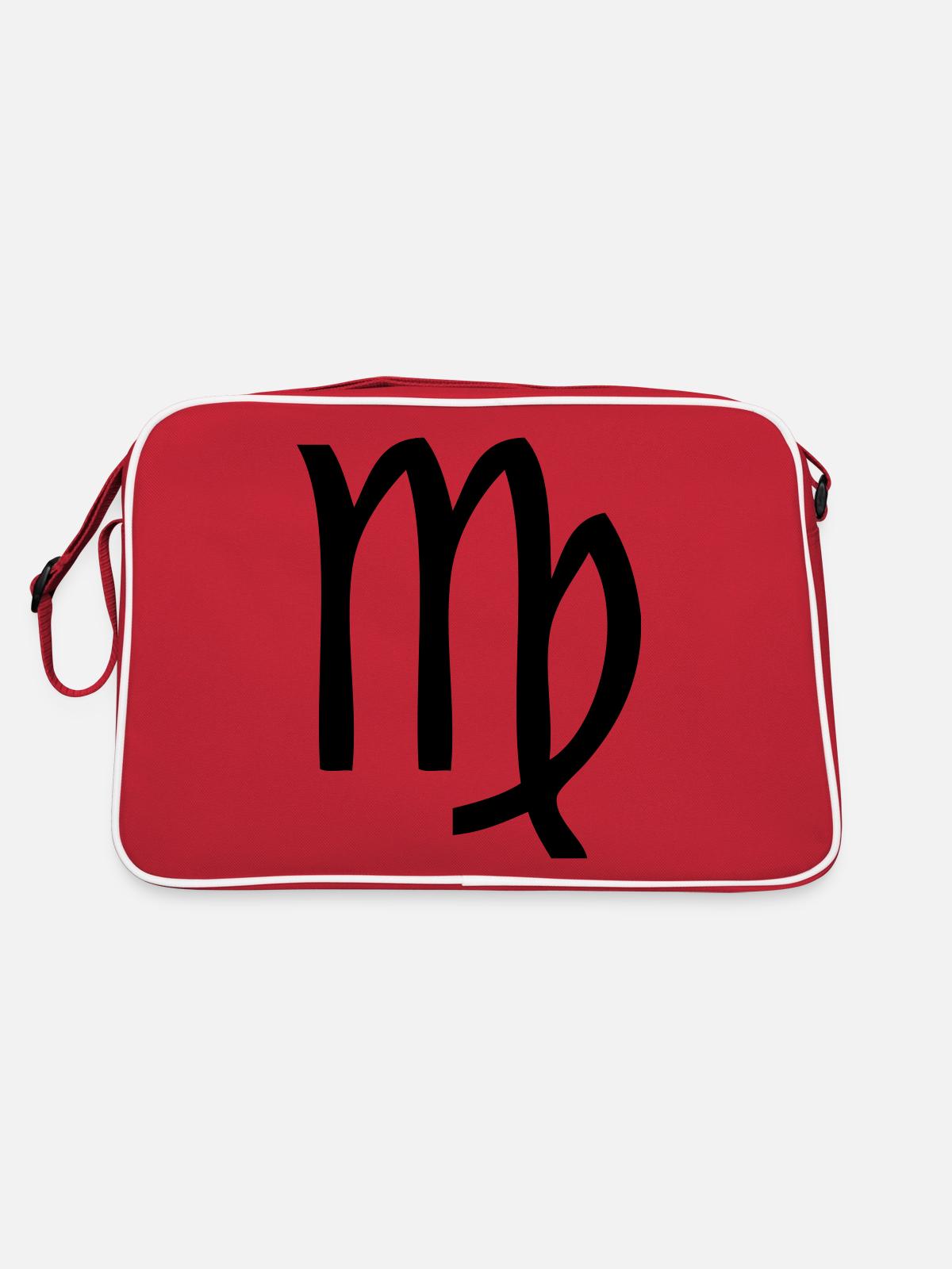 vierge - Sac Retro - rouge/blanc - Dos